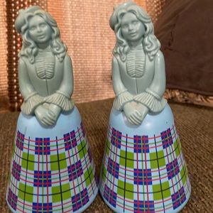 Avon Girl in Plaid Skirt Vintage Collectible Beauty Bottle